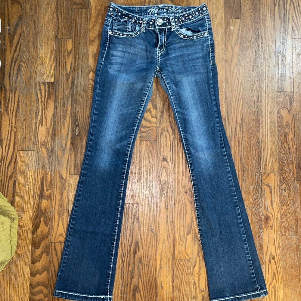 Miss chic. Dark wash jeans. Size 5